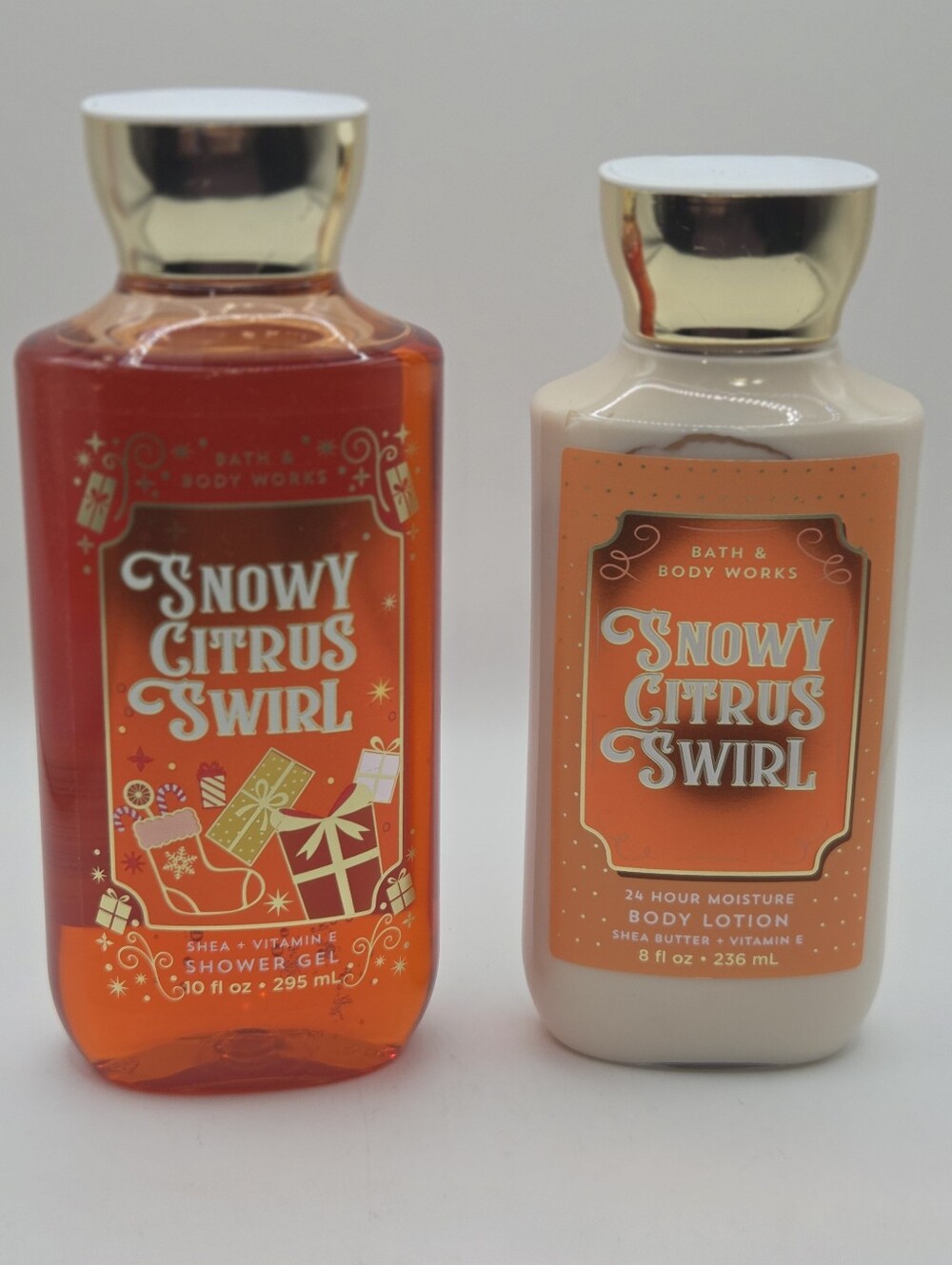 Bath & Body Works Snowy Citrus Swirl Shower Gel & Lotion Set